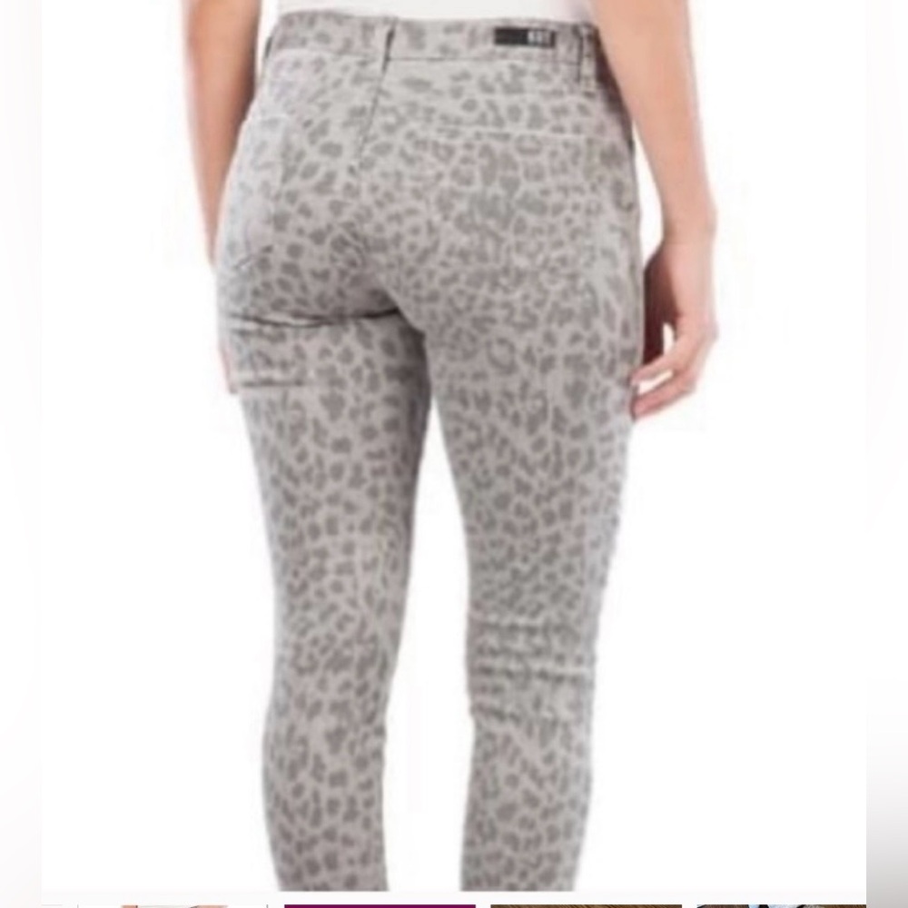 Kut from the Kloth Animal Print Skinny Woman’s Jeans Cotton Blend  Size 8 - Picture 2 of 12